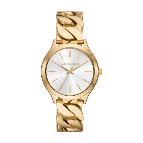 michael kors big chain link watch rose goldrunway watch|mk7472.